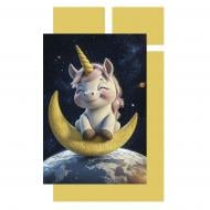 Комплект постельного белья Home Line Однорог на луне с принтом 193167