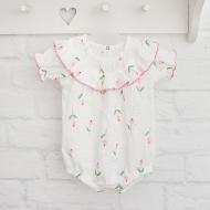 Боди для девочки Blanka с рюшей Тюльпан р.80 белый 110746