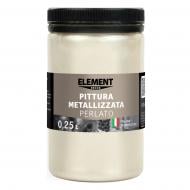 Краска акриловая Element Decor металлизированная Pittura metallizzata Perlato металлический перламутровый 0,25 л