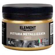 Краска акриловая Element Decor металлизированная Pittura metallizzata Oro металлический золото 0,1 л