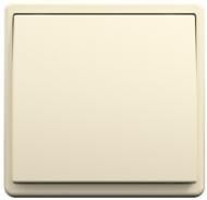 Вимикач одноклавішний Apolo без підсвітки слонова кістка 50051 TMF