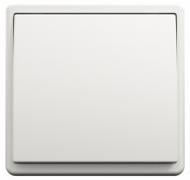 Выключатель одноклавишный Apolo без подсветки белый 50011 TBR