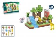 Конструктор магнітний My World Блоки 2.3 см з тваринками 155 елемента CJ-4539683