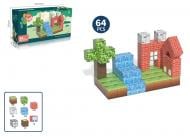 Конструктор магнітний My World Блоки 2.3 см 64 елемента CJ-4539682