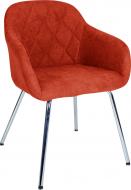 Стілець обідній Nowy Styl WESTER 4L CHROME SORO51 хром/рудий
