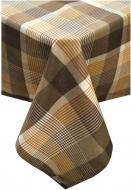 Скатерть Toffee 136x220 см коричневый в клетку Прованс