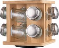 Набір ємностей Ardesto Midori для спецій на підставці (AR1408B)