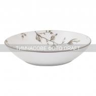 Тарелка суповая Ardesto Asti 20.2 см 790 мл бело-бежевый (AR1420AB)