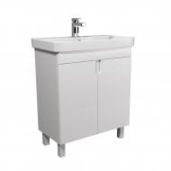Тумба Мойдодыр напольная/подвесная Simple White 70-U с умывальником River 70