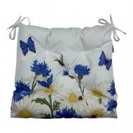 Подушка на стілець 40х40 Волошки Decora textile