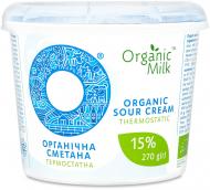 Сметана 15% термостатна Organic Milk ст 270г