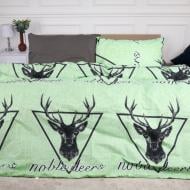 Комплект постельного белья MirSon Ranforce Elite 17-0515 Noble deers lime мульти