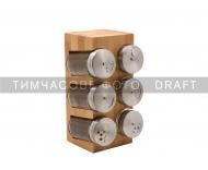 Набір ємностей Ardesto Midori для спецій на підставці 80 мл10.7х10х20 см (AR1406B) Набір ємностей Ardesto Midori для спецій на підставці 80 мл10.7х10х20 см (AR1406B)