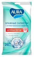 Влажные салфетки Aura Antibacterial 20 шт.