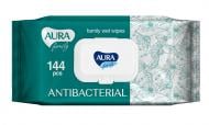 Влажные салфетки Aura Antibacterial 144 шт.