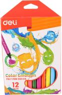 Фломастери Color Emotion 12 шт. EС10100 Deli