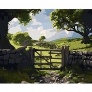Набор для росписи по номерам Strateg Природа за пределами забора MZ063