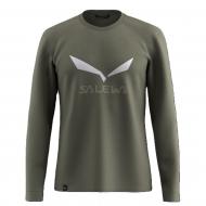 Футболка Salewa SOLIDLOGO DRY M L/S 27340-5A50 р.S зелений