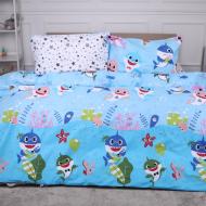 Комплект постельного белья MirSon Ranforce Elite 17-0521 Sharks blue мульти