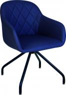 Стул обеденный Nowy Styl WESTER 4S BLACK ECO22 черный/темно-синий