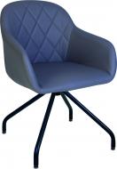Стул обеденный Nowy Styl WESTER 4S BLACK ECO70 черный/серый