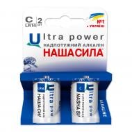 Батарейки НАША СИЛА Ultra Power C (R14, 343) 2 шт. (3016)