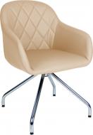 Стілець обідній Nowy Styl WESTER 4S CHROME ECO07 хром/світло-бежевий