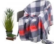 Плед check red 150x200 см серый Sesli Tekstil