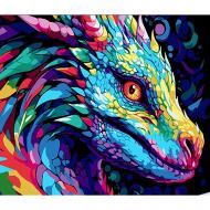 Картина по номерам Strateg Яркий образ дракона FH-11