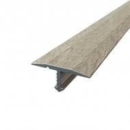 Тавровый профиль гладкий АЛЮПРО 18х1800 мм дуб мокко