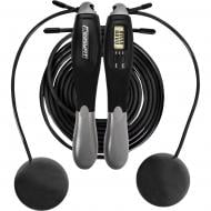 Скакалка EasyFit TwinRope скоростная 2,8 м черный с серым Скакалка EasyFit TwinRope скоростная 2,8 м черный с серым