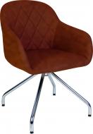Стілець обідній Nowy Styl WESTER 4S CHROME ECO21 хром/коричневий