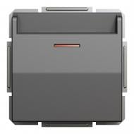 Выключатель карточный одноклавишный Schneider Electric Asfora с подсветкой антрацит EPH6200171