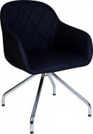 Стілець обідній Nowy Styl WESTER 4S CHROME ECO30 хром/чорний