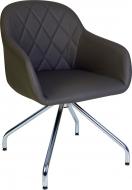 Стул обеденный Nowy Styl WESTER 4S CHROME ECO35 хром/мокко