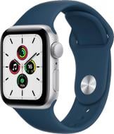Смарт-часы Apple Watch SE GPS 40mm silver/blue Aluminium Case with Abyss Blue Sport Band (MKNY3UL/A)