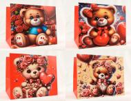 Пакет подарочный Пушистая любовь 36x54x30 см Гулівер Країна