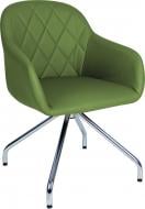 Стул обеденный Nowy Styl WESTER 4S CHROME ECO45 хром/оливковый