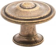 Мебельная ручка кнопка REI 3110 античная латунь