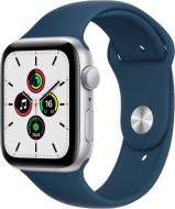 Смарт-часы Apple Watch SE GPS 44mm silver/blue Aluminium Case with Abyss Blue Sport Band (MKQ43UL/A)