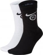 Носки Nike U NK FC SNKR Sox Essential SK0032-912 р.L черный/белый 2 шт.