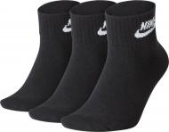 Шкарпетки Nike U NK NSW EVRY ESSENTIAL ANKLE SK0110-010 р.S чорний 3 шт.