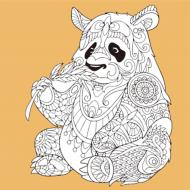 Набор для росписи-антистресс Strateg Очаровательная панда JCEE37110