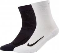 Шкарпетки Nike U NK MULTIPLIER MAX CREW SK0124-912 р.XL білий/чорний 2 шт.