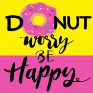 Набор для росписи по номерам Strateg Do nut worry HH7083