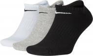 Шкарпетки Nike U NK EVERYDAY CUSH NS SX7673-901 р.S чорний/сірий/білий 3 шт.