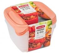 Набор контейнеров для пищевых продуктов Curver Fresh & Go 3х1,2 л персиковый Набор контейнеров для пищевых продуктов Curver Fresh & Go 3х1,2 л персиковый