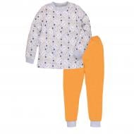 Пижама детская для девочки Татошка 0101202 р.104 серо-желтый