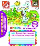 Прописи Навчальна книга Богдан для письма та розвитку мовлення № 2 із калькою (до «Букваря» авт.Вашуленко М.С.)