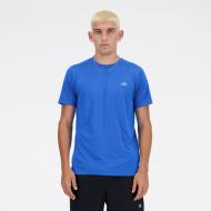 Футболка New Balance NEW BALANCE RUN SHORT SLEEVE MT41222BUL р.L голубой